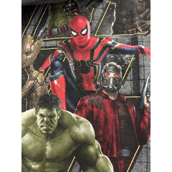 Avengers Men's T-shirt Size L Captain America, iron Man Black Panther Avengers - Picture 10 of 12